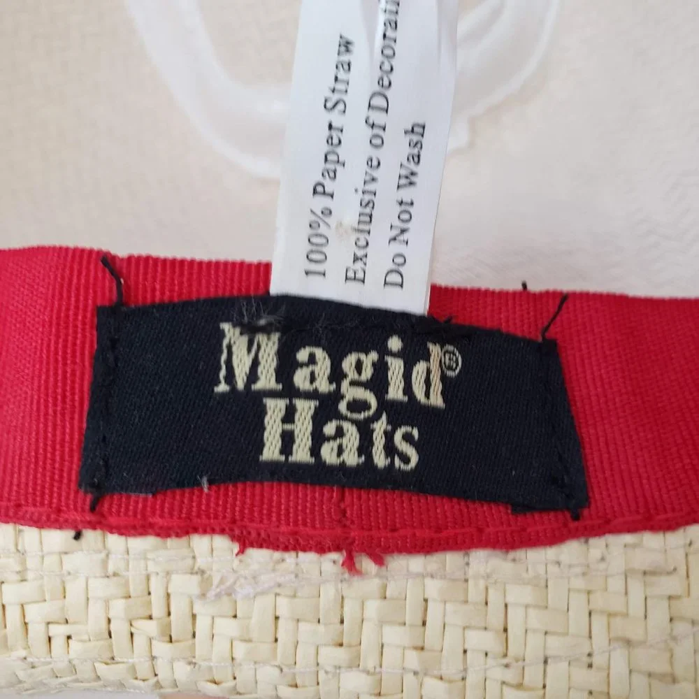 Magid Hats Paper Straw Fedora Hat Beige -One Size